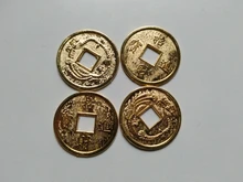 50 unids/set fortuna y tesoro dinero moneda agujero cuadrado Chip moneda galjanoplastia de la aleación de dragón y Phoenix para accesorios para juegos de mesa