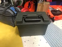 Caja de plástico para munición caja de almacenamiento estilo militar, ligera, de alta resistencia, accesorio para munición, caja de almacenamiento táctica, caja de balas