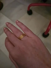 Anillo de oro euroamericano para mujer, anillos de acero inoxidable, anillos abiertos para mujer, joyería de cadena de acero inoxidable