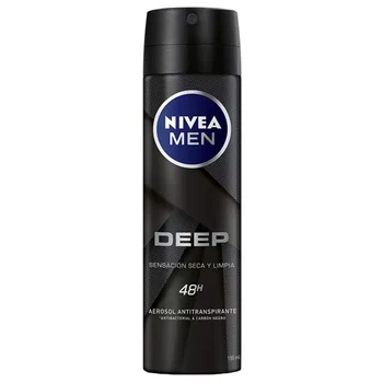 Spray Deodorant Men Deep Black Carbon Nivea (150 ml)
Spray Deodorant Men Deep Black Carbon Nivea (150 ml)