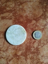 DeceMars-Soporte de paleta adhesiva, pegamento para extensión de pestañas, piedra redonda verde, 1 ud., herramienta de maquillaje