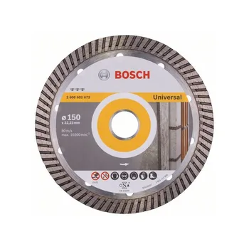 BOSCH 2608602673 diamond cutting disc Best Universal Turbo 150x22,23x2,4x12
BOSCH 2608602673 diamond cutting disc Best Universal Turbo 150x22,23x2,4x12