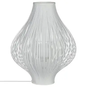 Table lamp. Made of polyester, iron and P.V.C. White Color. Nordic style. SIZE: Height 45cm width 34cm.
Table lamp. Made of polyester, iron and P.V.C. White Color. Nordic style. SIZE: Height 45cm width 34cm.