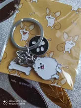 LLavero de aleación de Metal para hombre y mujer, colgante de perro, llavero de coche, bolso, llavero