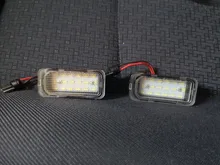 2X LED para placa de matrícula de luz para Ford FOCUS MK II FIESTA MK VII MONDEO MK IV KUGA S-MAX 2008-2019
