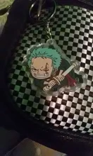 LLavero de una pieza con colgante acrílico de doble cara, accesorios de Anime, llavero de dibujos animados, 2019