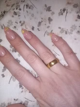 SHOUMAN-anillos de acero inoxidable con cristal para hombre y mujer, Color dorado, para boda, abalorio de nombre personalizado, regalo