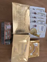 InniCare, 20 piezas de cristal, colágeno, oro, máscara para los ojos, antienvejecimiento, ojeras, belleza acné, parches para el cuidado de la piel de los ojos, Cosméticos Coreanos