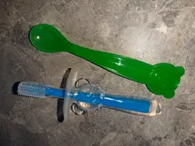 1Pc de seguridad PP temperatura cuchara para bebé cubertería Kids15X3.5cm vajilla