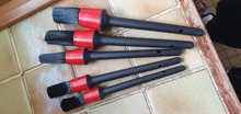 5 uds lavado de coche detallado de coches cepillo de limpieza automática herramientas de limpieza de coche detallando conjunto accesorios para el tablero de aire cepillo de limpieza de salida