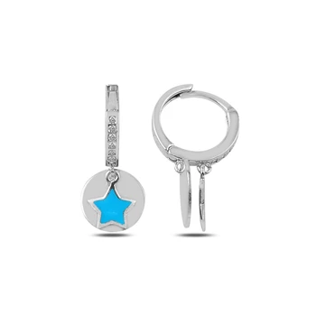 Silver 925 Sterling Zircon Cubic Zirconia and Cabochons Star Dangle Earrings
Silver 925 Sterling Zircon Cubic Zirconia and Cabochons Star Dangle Earrings