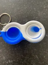 92 Color Simple Dimple Fidget juguete Pops-pequeño alivio de estrés llavero colgante empujar burbujas autismo Necesidades Especiales juguetes para niños adultos