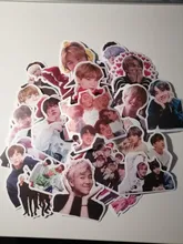 Pegatinas Kpop para ordenador portátil, equipaje, Maleta de motocicleta, monopatín, teléfono, PVC, 50 Uds.