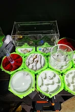 Estación espacial de granja de hormigas con impresión 3D, Torre hidratante, expansión ilimitada, nido de hormiga, taller de hormiga