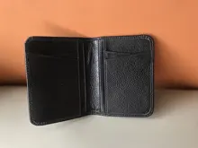 Tarjetero de cuero para hombre y mujer, billetera plegable para tarjetas de identificación y de crédito, cubierta de viaje para pasaporte de negocios Vintage