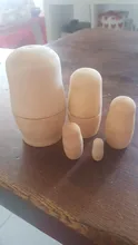 1Set/5 uds sin pintar DIY de madera en blanco embriones ruso muñecas anidadas Matrioska juguete para regalo