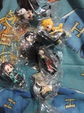 6 unids/set Anime demonio asesino Kimetsu No Yaiba figura Q Posket Kamado Tanjirou Kamado Nezuko Agatsuma juguetes 6cm