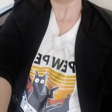 Graphic Tees Funny-Shirts Harajuku-Tops Print Loose Madafakas Crew-Neck Summer for Woman