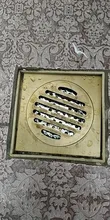 Bathroom-Accessory Floor-Drain Antique Brass Flower-Art Waste-Grate100mm--100mm YT-2104
