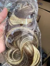 TALANG-extensiones de cabello rizado, accesorio largo, liso y ondulado, color negro y marrón, 5 pinzas para el pelo