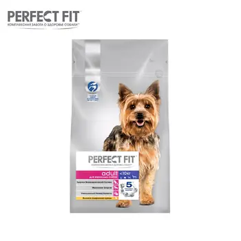 Dry food PERFECT FIT with chicken adult dogs small and miniature breeds over one year, 2.6кг
Dry food PERFECT FIT with chicken adult dogs small and miniature breeds over one year, 2.6кг