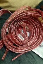 Cordón de zapato cordones con purpurina brillante, para zapatillas deportivas, para senderismo, gran oferta