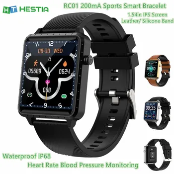 RC01 1.54in IPS Screen Sports Smart Bracelet 200mA Leather/ Silicone Heart Rate Blood Pressure Monitoring Waterproof Smart Watch
RC01 1.54in IPS Screen Sports Smart Bracelet 200mA Leather/ Silicone Heart Rate Blood Pressure Monitoring Waterproof Smart Watch