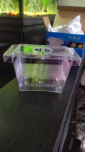 Caja de aislamiento de cría de pecera de acrílico transparente, soporte para incubadora de acuario