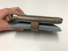 Cartera pequeña con hojas grabadas para mujer, monedero de marca, Cartera de piel sintética suave para mujer, tarjetero, Mini bolso de mano para chica