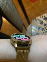 Funda de diamante de dos filas para Samsung Galaxy Watch Active 2, funda de 40mm y 44mm Active2, parachoques ostentoso, Marco fino, accesorios de luz