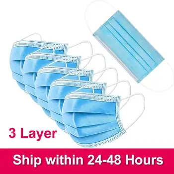 100pcs Disposable Face Mask 3 Layer Non-woven Filter Mouth Mask Breathable Anti-dust Mask with Elastic Earloop Protective Mask
100pcs Disposable Face Mask 3 Layer Non-woven Filter Mouth Mask Breathable Anti-dust Mask with Elastic Earloop Protective Mask
