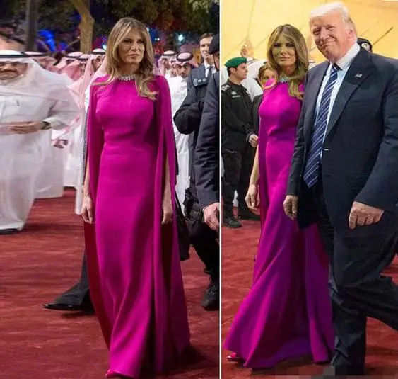 Mother Of The Bride Dresses Wedding Full Length Long Slit Sleeves Fuchsia Dubai High Neck Saudi Arabia Red Carpet CelebrityGowns
Mother Of The Bride Dresses Wedding Full Length Long Slit Sleeves Fuchsia Dubai High Neck Saudi Arabia Red Carpet CelebrityGowns