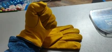 OZERO-guantes de trabajo de cuero de vaca para hombre, guantes de soldadura de trabajo, protectores de seguridad para jardín, deportes, MOTO, resistentes al desgaste, 1008