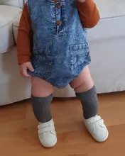 Calcetines largos hasta la rodilla para niño Y niña, calcetín informal de algodón con lazo, 0 a 5 años