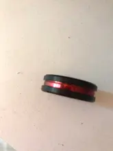 FDLK-anillos de boda clásicos de 3 estilos para hombre, anillo de acero inoxidable, negro, acero con rojo, azul, de aluminio, de compromiso