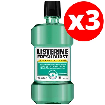 Mouthwash Antiplaque Fresh Burst Listerine (500 ml) - keeps your breath fresh for a long time
Mouthwash Antiplaque Fresh Burst Listerine (500 ml) - keeps your breath fresh for a long time
