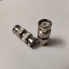 Adaptador macho a macho BNC, conectores RG59, acoplador Coaxial para cámara CCTV