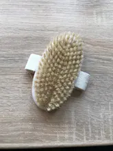 Jabalí-cepillo de madera ovalado para ducha, cerdas naturales, masaje exfoliante, tratamiento de celulitis, circulación sanguínea