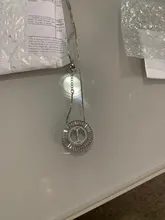 Collares con colgante con letras A-Z de micro pavé y CZ para mujer, en 3 colores, cadena con abalorio, de joyería familiar