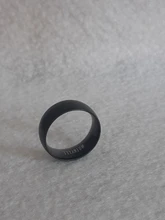 Anillo de acero inoxidable con diseño de alas de la libertad para hombre y mujer, sortija de 8mm, color negro, plateado, para Fans de Anime