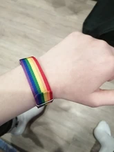 Pulseras bisexuales trenzadas para hombres y mujeres, pulseras trenzadas del orgullo de los homosexuales, del arco iris de Nepal, joyería de amistad