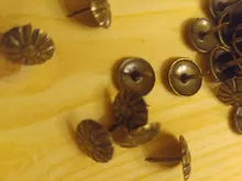 Tapicería de latón antiguo, caja de vino de regalo, joyería para uñas, tachuela decorativa para sofá, pasador, accesorios para uñas, 100 Uds.