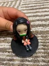 6 unids/set Anime demonio asesino Kimetsu No Yaiba figura Q Posket Kamado Tanjirou Kamado Nezuko Agatsuma juguetes 6cm
