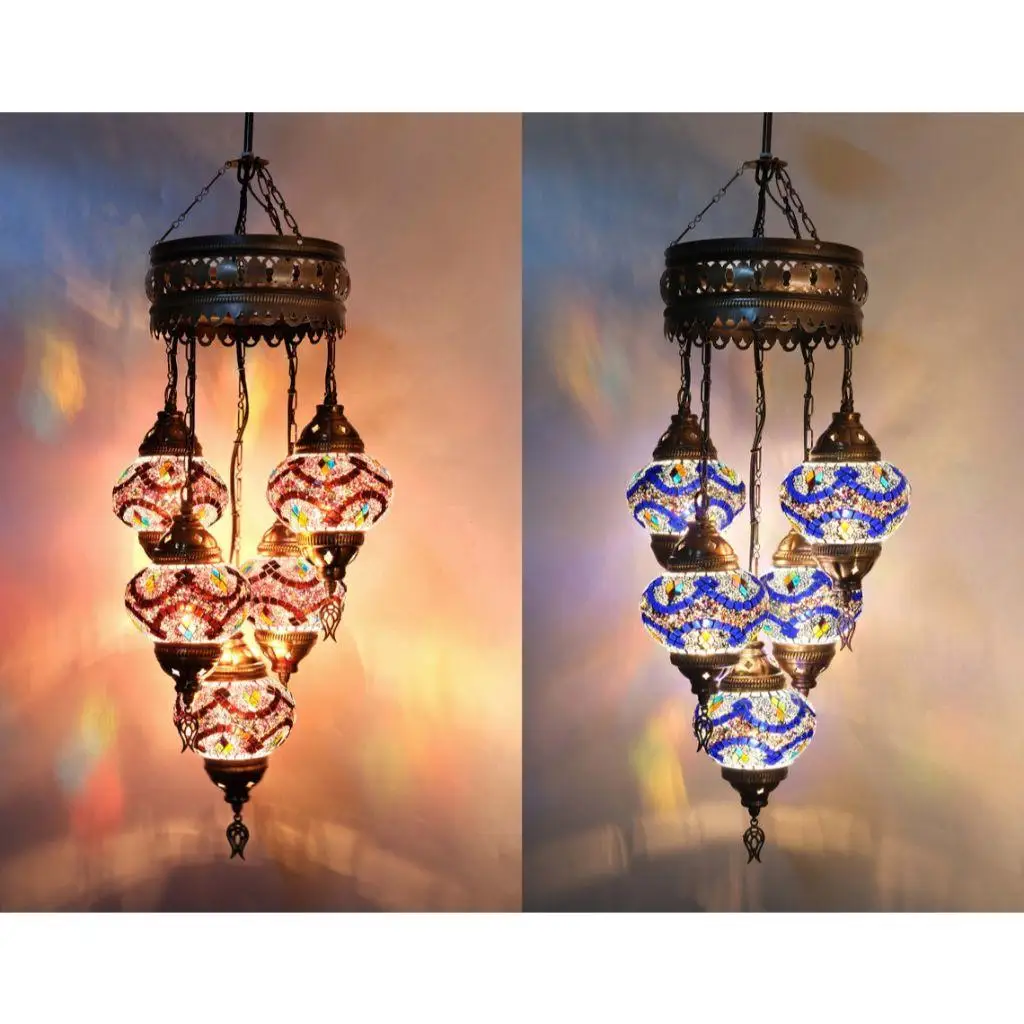 5 Pc Turkish Mosaic Lamp Authentic Lighting Antique Lamp Tiffany Ceiling Lamp Hanging Pendant Lamp Chandelier Color Mosaic Glass
5 Pc Turkish Mosaic Lamp Authentic Lighting Antique Lamp Tiffany Ceiling Lamp Hanging Pendant Lamp Chandelier Color Mosaic Glass