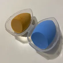 Soporte de esponja de belleza estuche de almacenamiento, maquillaje, licuadora, soporte para esponjas, vacío, cosmético, en forma de huevo, transparente, caja de secado 2020, 1 ud.