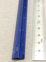 Tutú de aluminio de alta calidad, 15cm, regla de escala triangular de aluminio, Escala de metal de aleación 1:20-1:600, regulador desenho H0003