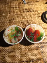 Cuenco en miniatura para casa de muñecas Blyth BJD 1/6, cocina china, comida de imitación, accesorios de decoración de cocina, juguetes, 2 uds., 1:6