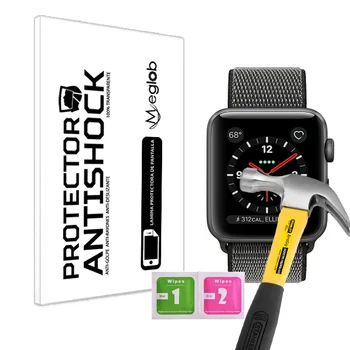 Screen protector Anti-Shock Anti-scratch Anti-Shatter compatible with Apple Watch Series 3 Aluminum
Screen protector Anti-Shock Anti-scratch Anti-Shatter compatible with Apple Watch Series 3 Aluminum