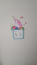 Switch-Cover Wall-Sticker Outlet Unicorn Room-Decor Luminous-Switch Flamingo Silicone