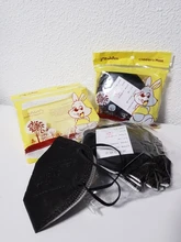 Mascarillas ffp2mascarillas FFP2 reutilizables con filtro de 5 capas para niños, máscaras protectoras con elásticos, 10-100 Uds., ce